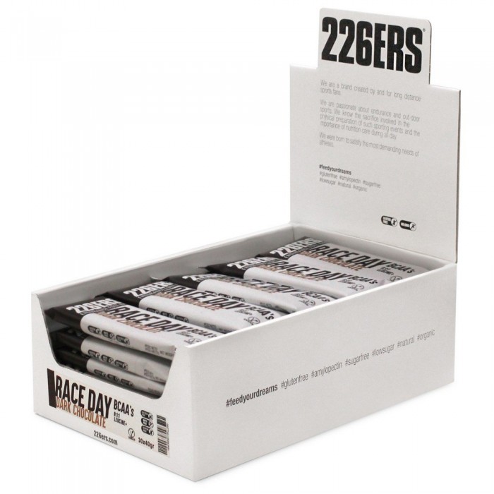 [해외]226ERS Race Day-BCAA´s 40g 30 단위 어두운 초콜릿 에너지 바 상자 14138250053