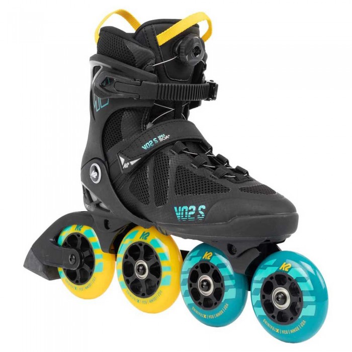 [해외]K2 스케이트 인라인 스케이트 VO2 S 100 X BOA 14138447897 Black / Blue / Yellow