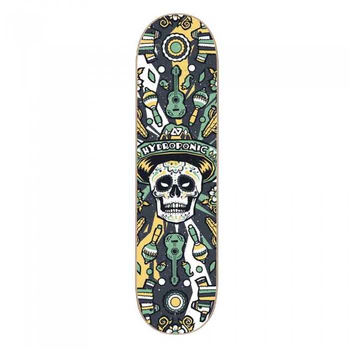 [해외]HYDROPONIC 스케이트보드 데크 Mexican Skull 2.0 8´´ 14139929668 Green Catrina