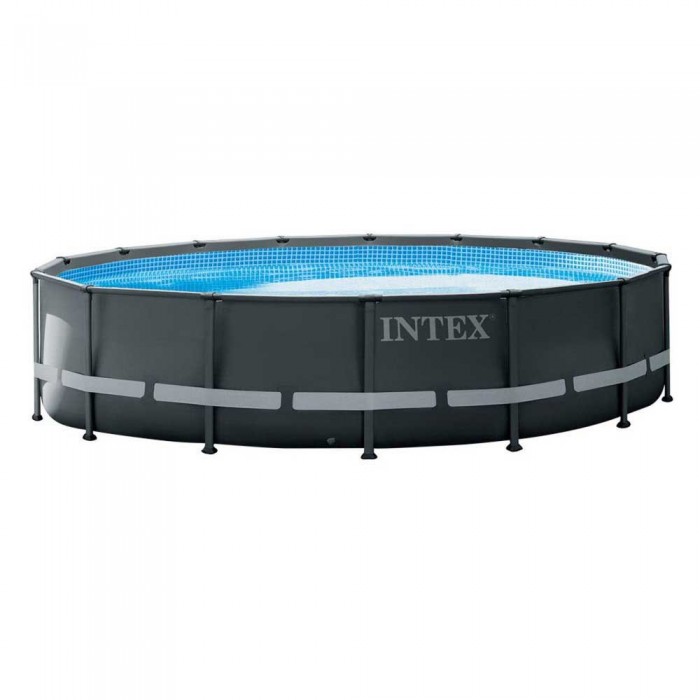 [해외]인텍스 지상 수영장 위의 둥근 강철 프레임 Ultra XTR 488x122 cm 6139907125 Grey / Blue
