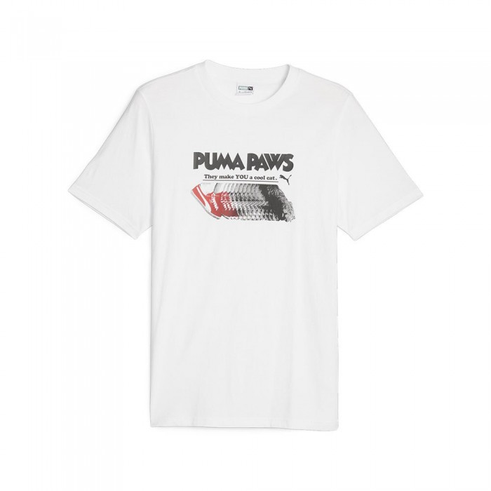 [해외]푸마 SELECT Graphics Paws Archive 반팔 티셔츠 139965480 Puma White
