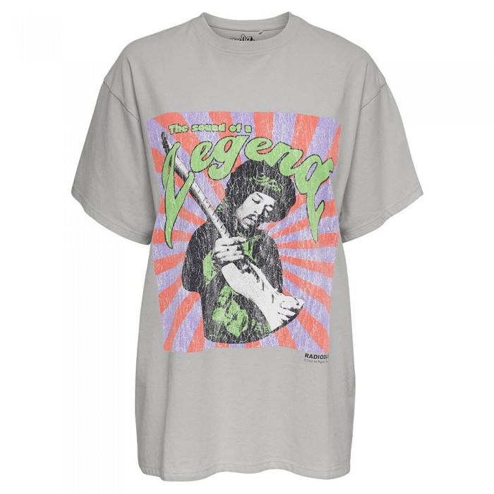 [해외]ONLY Jimi Hendrix Oversize 반팔 티셔츠 140170973 Light Grey Melange