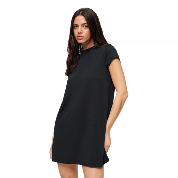 [해외]슈퍼드라이 반팔 짧은 드레스 A-라인 140130011 Black