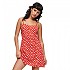 [해외]슈퍼드라이 긴팔 짧은 드레스 Printed Cami 져지 140130065 Red Petal Print