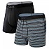 [해외]SAXX 언더웨어 Quest Brief Fly 복서 브리프 2 단위 4137912854 Sunrise Stripe / Black II