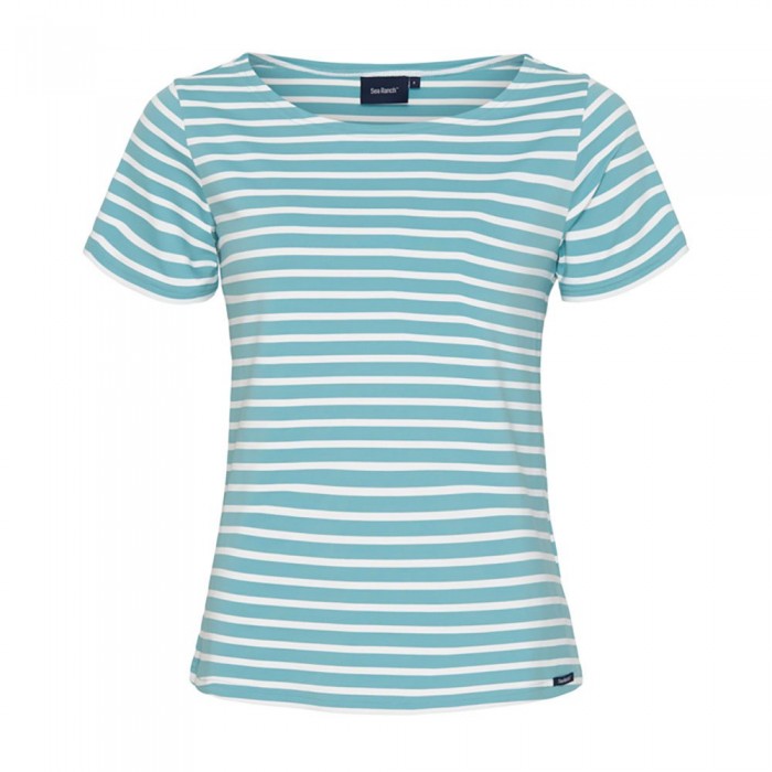 [해외]SEA RANCH Pam 반팔 티셔츠 140129607 Aqua Blue / White