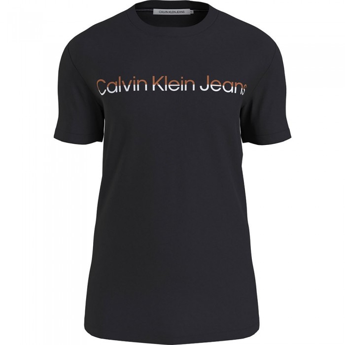 [해외]캘빈클라인 JEANS Mixed Institutional 숏 슬리브 T-셔츠140162866 Ck Black / Burnt Clay / Bright White