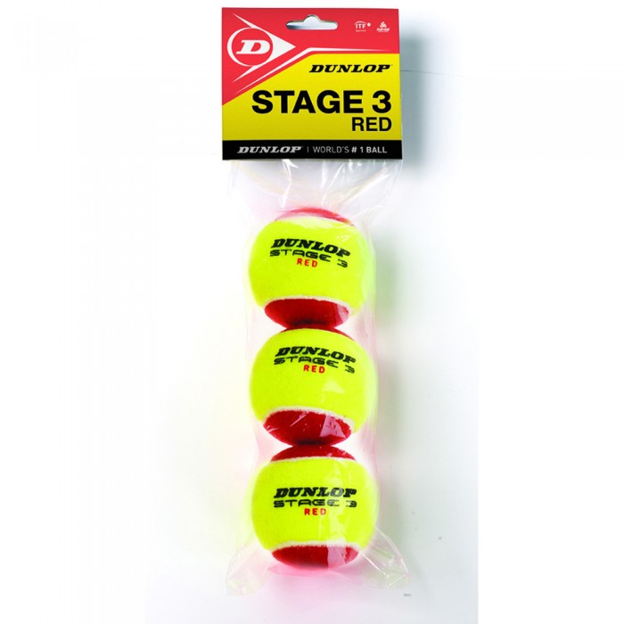 [해외]던롭 가방 테니스 공들 Stage 3 12137061113 Yellow / Red