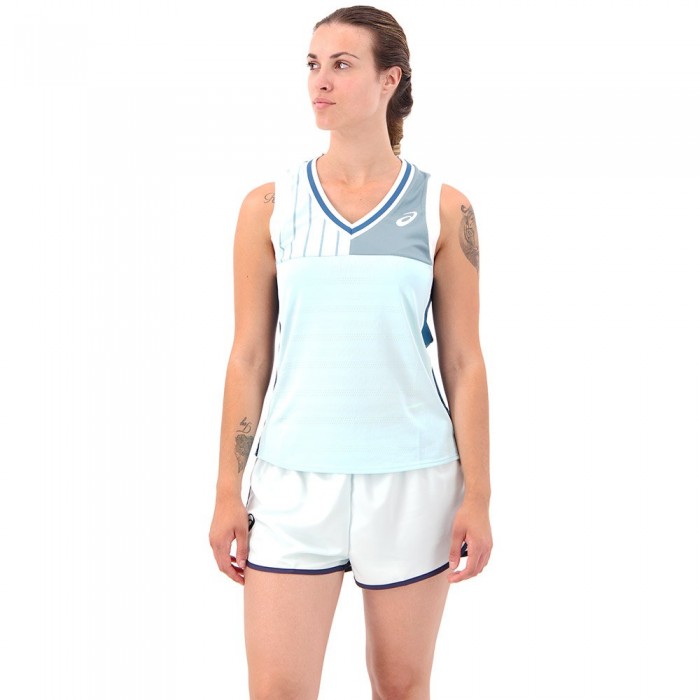 [해외]아식스 Match 민소매 티셔츠 12140041620 Aquamarine