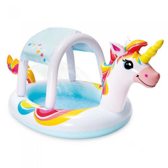 [해외]인텍스 둥근 풍선 수영장 Unicorn 254x132x109 cm 6139918632 Multicolour