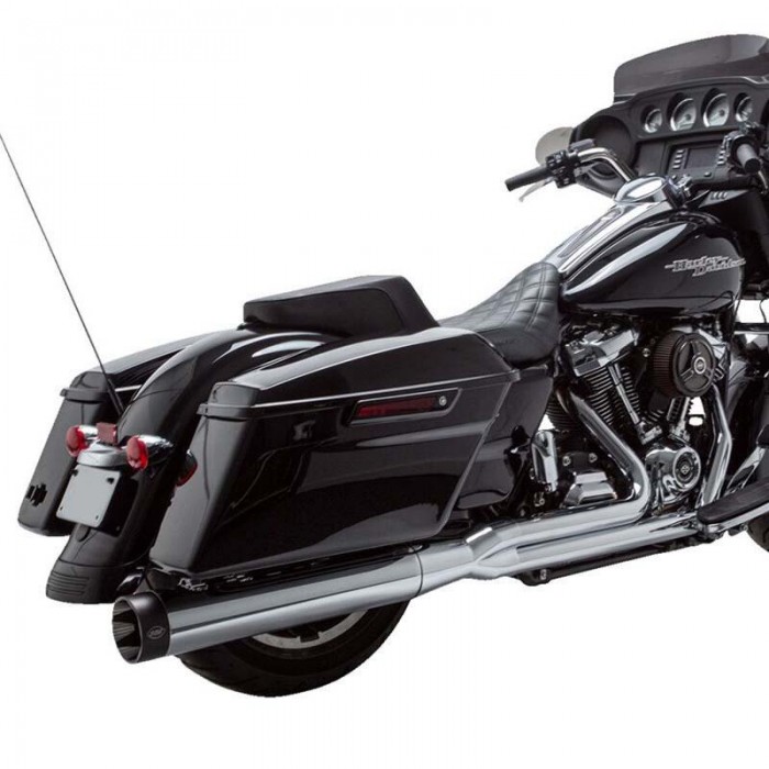 [해외]S&S CYCLE Harley Davidson FLHR 1750 로드 King 107 Ref:550-0758D 전체 라인 시스템 9140124579 Chrome