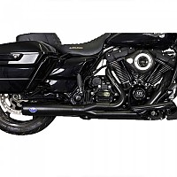 [해외]S&S CYCLE Harley Davidson FLHR 1750 로드 King 107 Ref:550-1027A 전체 라인 시스템 9140124583 Black