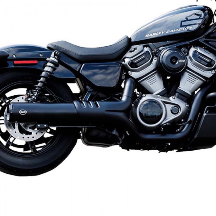 [해외]S&S CYCLE Nyffler 4.5´´ Harley Davidson RH 975 ABS Nightster Ref:550-1074 비승인 오토바이 머플러 9140124588 Black