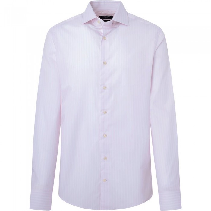 [해외]해켓 긴 소매 셔츠 Melange 140202836 Pink / White