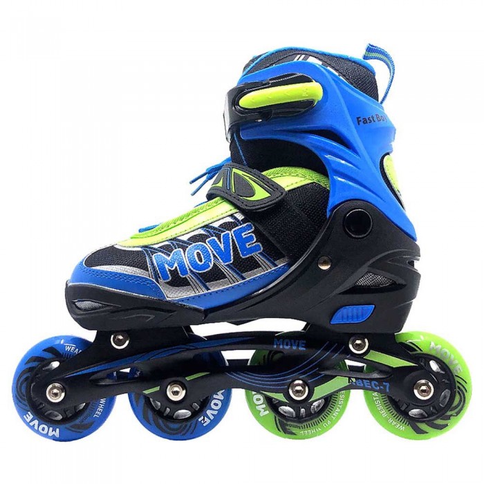 [해외]MOVE 어린이 조정 가능한 인라인 스케이트 Fast 14140011829 Blue/Green