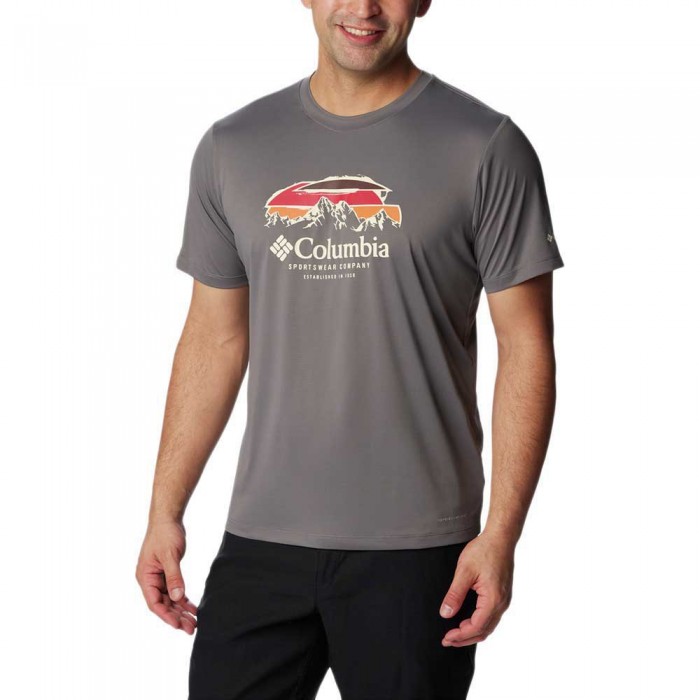 [해외]컬럼비아 Hike™ 반팔 티셔츠 4140117111 City Grey / Hikers Haven