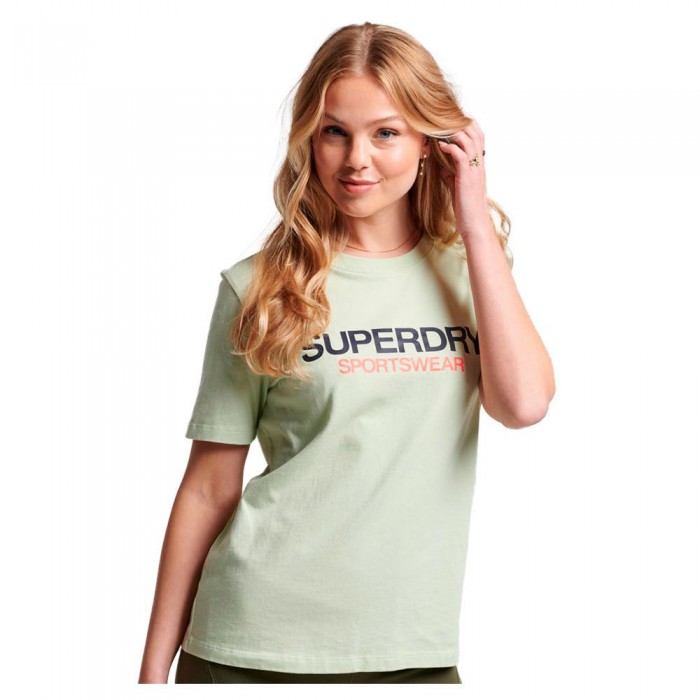 [해외]슈퍼드라이 Sportswear 로고 Relaxed 반팔 티셔츠 140140965 Tender Greens