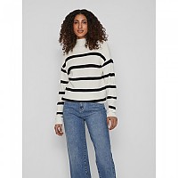 [해외]VILA 스웨터 Ril 140238113 White Alyssum / Stripes Black