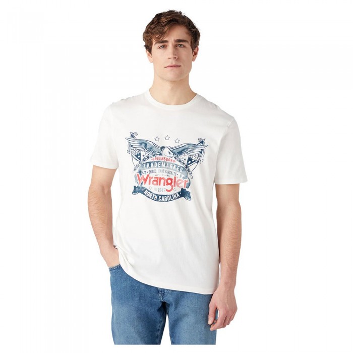 [해외]랭글러 Americana 반팔 티셔츠 139763781 Whisper White