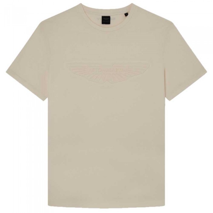 [해외]해켓 Aston Martin Emboss 반팔 티셔츠 140201905 Ecru White