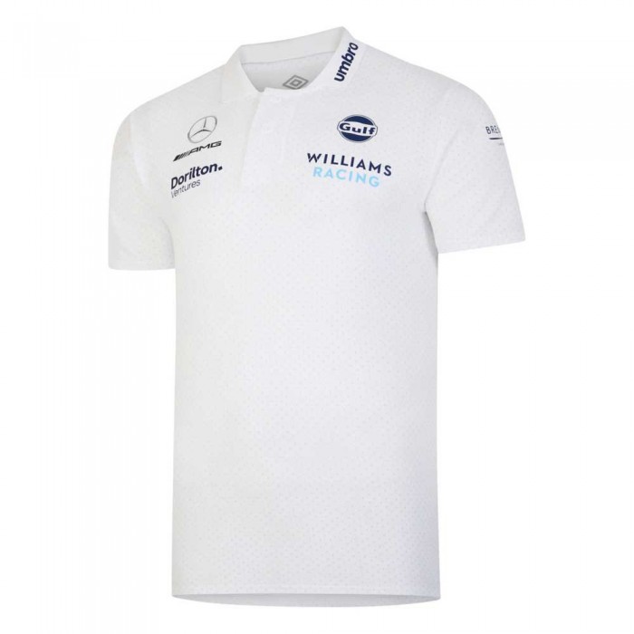 [해외]엄브로 Williams Racing CVC Media 반팔 폴로 셔츠 140115426 Brilliant White
