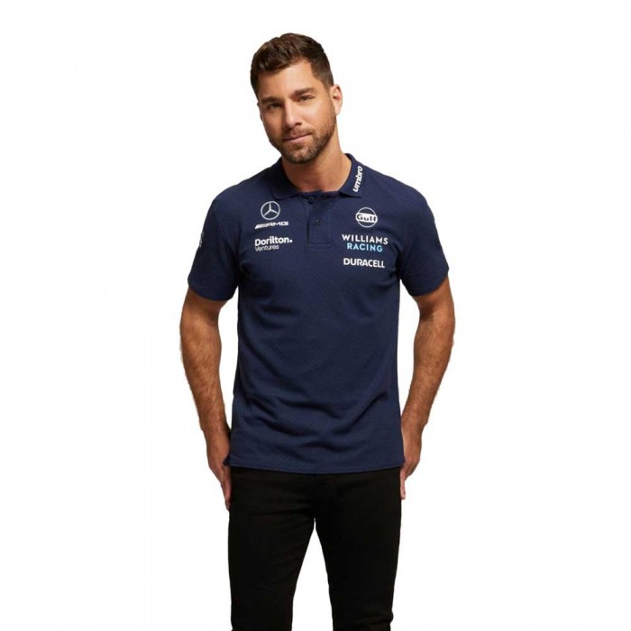 [해외]엄브로 Williams Racing CVC Media 반팔 폴로 셔츠 140115427 Peacoat