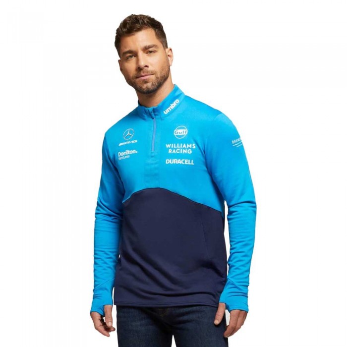 [해외]엄브로 Williams Racing 미드 레이어 반팔 티셔츠 140115429 Peacoat / Diva Blue
