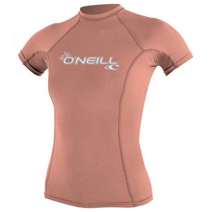 [해외]오닐 웻슈트 Basic 스킨스 Rashguard UV 차단 반팔 티셔츠 10137953187 Lightgrapefruit