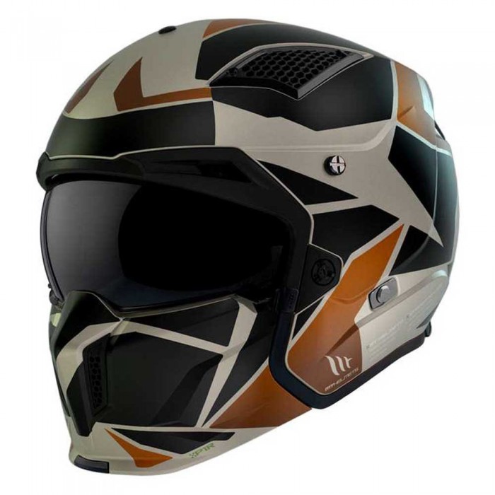 [해외]MT 헬멧s Streetfighter SV S P1R 컨버터블 헬멧 9139979855 Matt Beige / Black