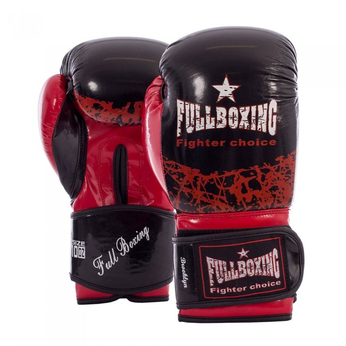 [해외]FULLBOXING 인조 가죽 권투 장갑 Brooklyn 7139962506 Black / Red