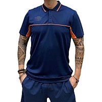 [해외]엄브로 프로 Training 액티브 반팔 폴로 셔츠 7140115294 Dark Navy / Vermillion Orange