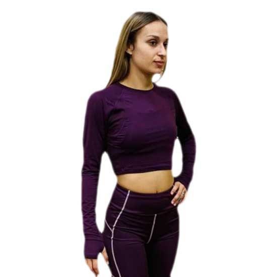 [해외]엄브로 프로 Training Cropped 긴팔 티셔츠 7140115296 Potent Purple / Mauve Shadows