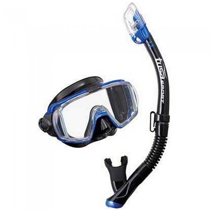 [해외]투사 SPORT Mask&Tube Snorkeling Set 10139840398 Black / Metallic Blue