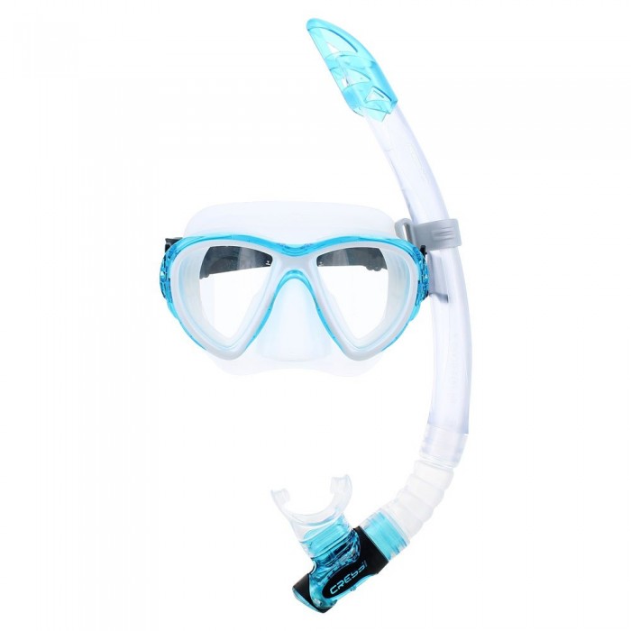 [해외]크레시 마스크&튜브 Kit Fiji TX 10140179913 Transparent / Aquamarine
