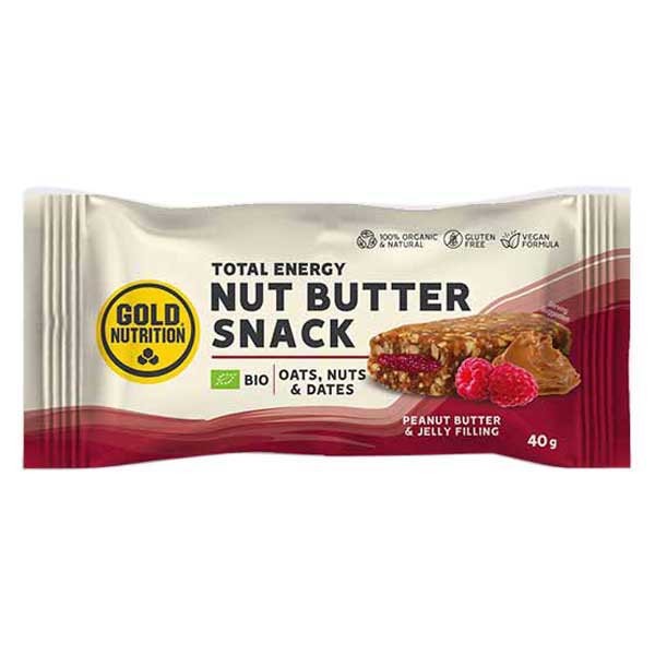 [해외]GOLD NUTRITION 젤리 에너지바 Bio Nut Butter Snack 40g Peanut Butter & 4139969819 Brown