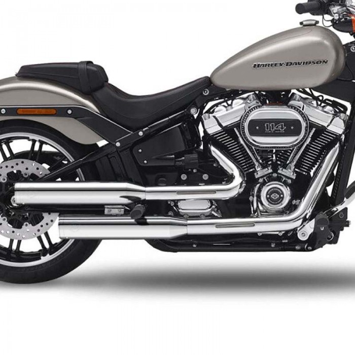 [해외]KESSTECH ESE 2-2 Harley Davidson FLFB 1750 ABS 소프트ail Fat Boy 107 Ref:180-2122-715 슬립온 머플러 9140124215 Chrome