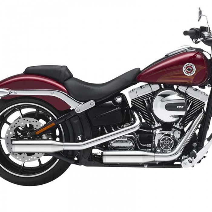 [해외]KESSTECH ESE 2-2 Harley Davidson FXSB 1690 ABS Breakout Ref:170-2112-715 슬립온 머플러 9140124284 Chrome
