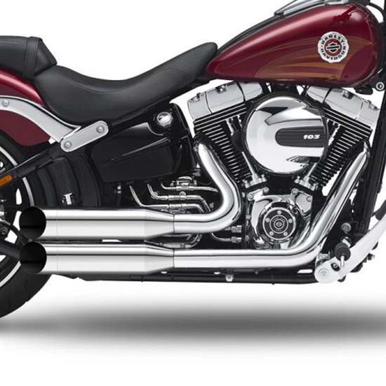 [해외]KESSTECH ESE 2-2 Harley Davidson FXSB 1690 ABS Breakout Ref:170-5109-749 슬립온 머플러 9140124285 Chrome
