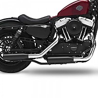 [해외]KESSTECH ESE 2-2 Harley Davidson XL 1200 C Sportster Custom Ref:170-2352-765 슬립온 머플러 9140124291 Black