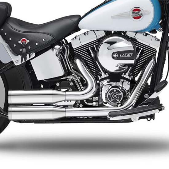 [해외]KESSTECH ESM2 2-2 Harley Davidson FLST 1450 Heritage 소프트ail Ref:084-5109-745 슬립온 머플러 9140124316 Chrome