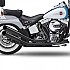 [해외]KESSTECH ESM2 2-2 Harley Davidson FLSTC 1584 Heritage 소프트ail Classic Ref:085-5106-759 슬립온 머플러 9140124325 Black
