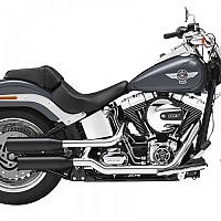 [해외]KESSTECH 슬립온 머플러 ESM2 2-2 Harley Davidson FLSTF 1584 Fat Boy Ref:101-2122-765 9140124335 Black