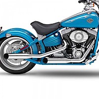 [해외]KESSTECH ESM2 2-2 Harley Davidson FXCW 1584 Rocker Ref:081-2112-719 슬립온 머플러 9140124340 Chrome