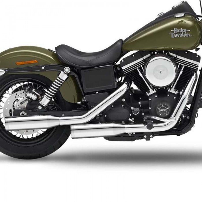 [해외]KESSTECH 슬립온 머플러 ESM2 2-2 Harley Davidson FXDB 1584 Dyna Street Bob Ref:090-2132-715 9140124347 Chrome