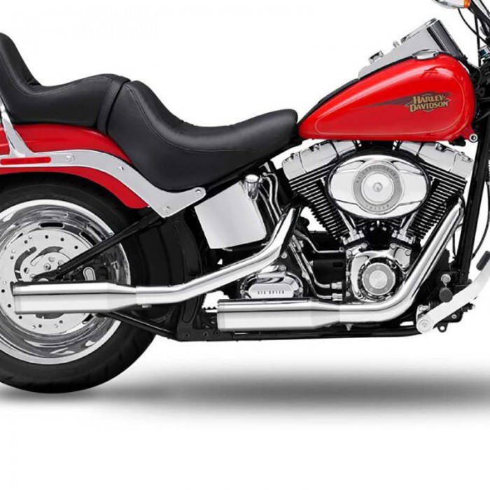 [해외]KESSTECH ESM2 2-2 Harley Davidson FXST 1450 소프트ail Ref:2112-715 슬립온 머플러 9140124351 Chrome