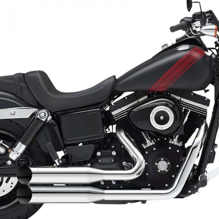 [해외]KESSTECH ESM3 2-2 Harley Davidson FLD 1690 Dyna Switchback Ref:120-5139-749 슬립온 머플러 9140124366 Chrome