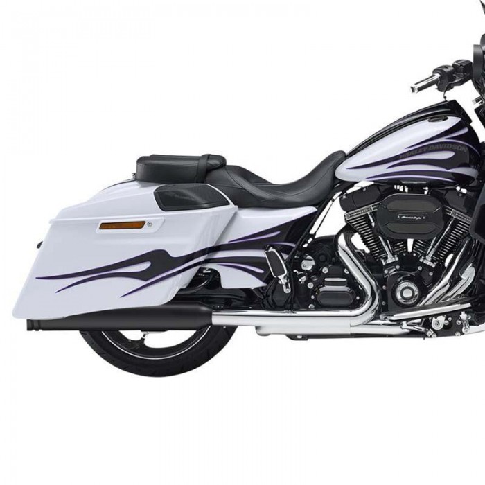 [해외]KESSTECH ESM3 2-2 Harley Davidson FLHRSE6 1800 ABS 로드 King CVO Ref:141-1442-769 슬립온 머플러 9140124371 Black