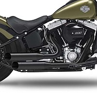[해외]KESSTECH 슬립온 머플러 ESM3 2-2 Harley Davidson FLS 1690 소프트ail Slim Ref:126-5109-759 9140124380 Black