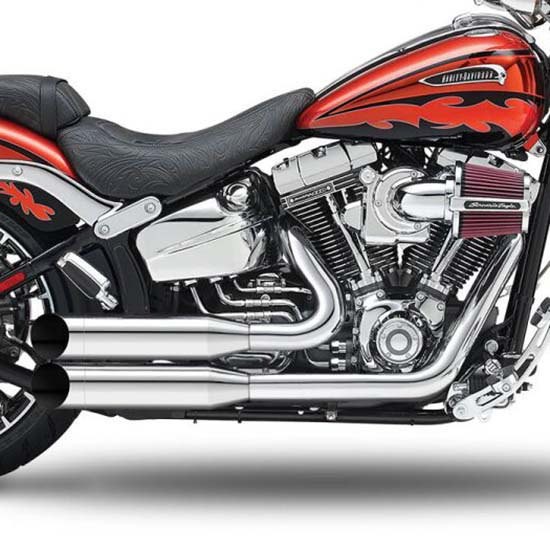 [해외]KESSTECH ESM3 2-2 Harley Davidson FXSBSE 1800 ABS Breakout CVO Ref:131-5109-749 슬립온 머플러 9140124402 Chrome