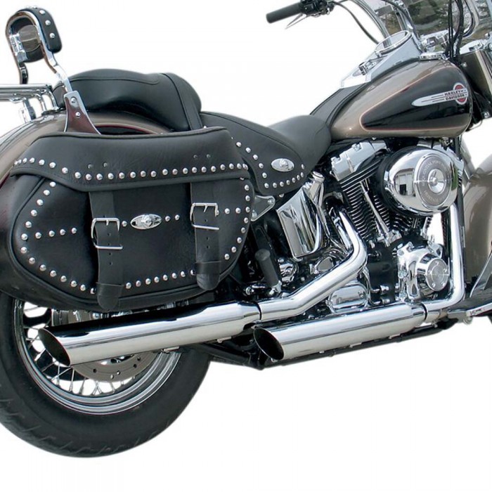 [해외]KHROME WERKS 슬립온 머플러 3´´ HP-Plus Slant Cut Harley Davidson FLSTC 1584 Heritage 소프트ail Classic Ref:202355 9140124432 Chrome